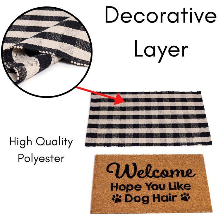 Trinx Layered Mats Standard Mat Natural Fade